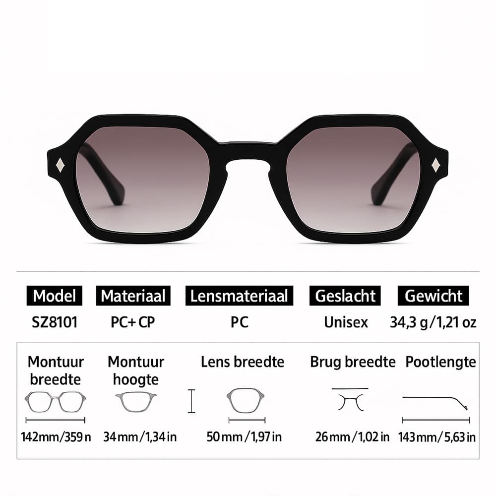 Cenzari Milano Black-Light Brown - Afbeelding 3