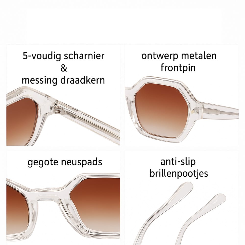 Cenzari Milano Clear Brown - Afbeelding 2