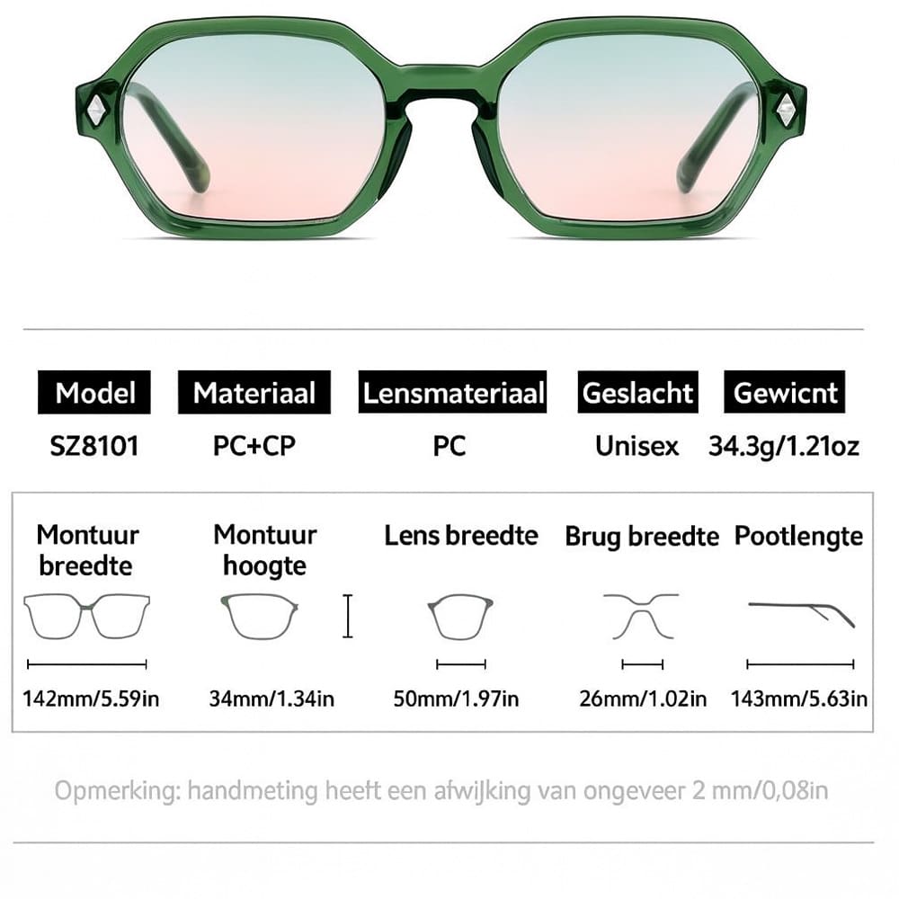 Cenzari Milano Green-Rose - Afbeelding 5